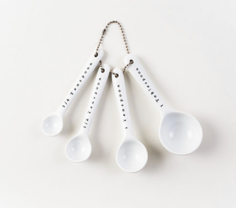 Measuring Spoon, St/4, Porcelain