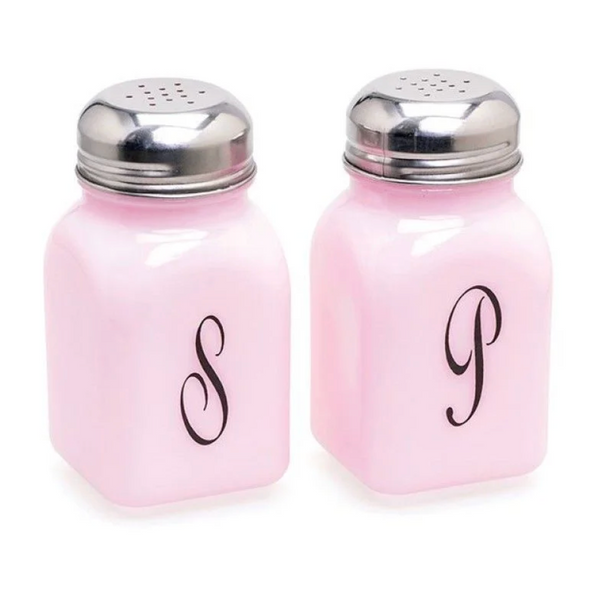 Pink salt and pepper shakers discount
